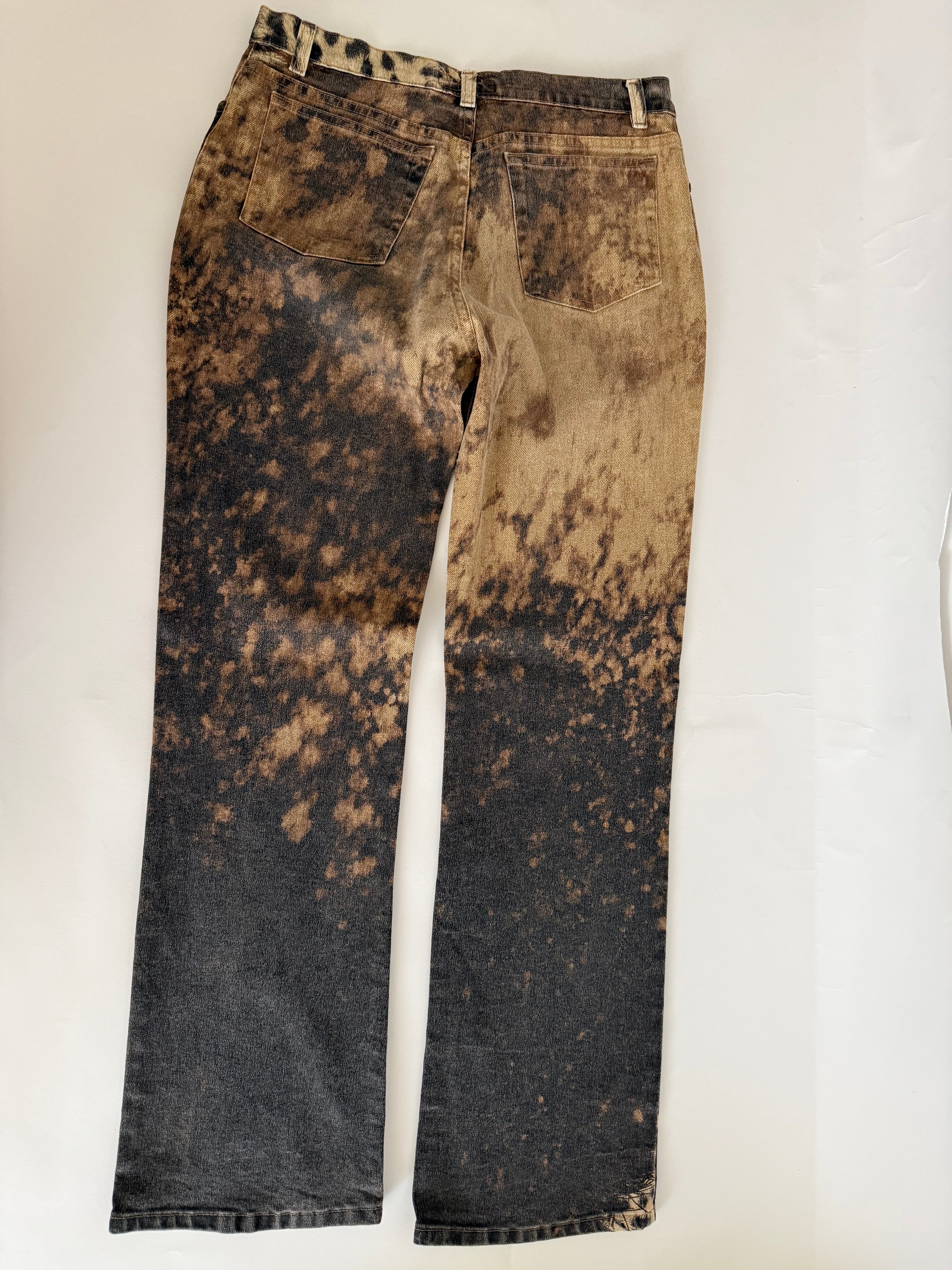Rare Roberto Cavalli FW 2001 leopard pants jeans