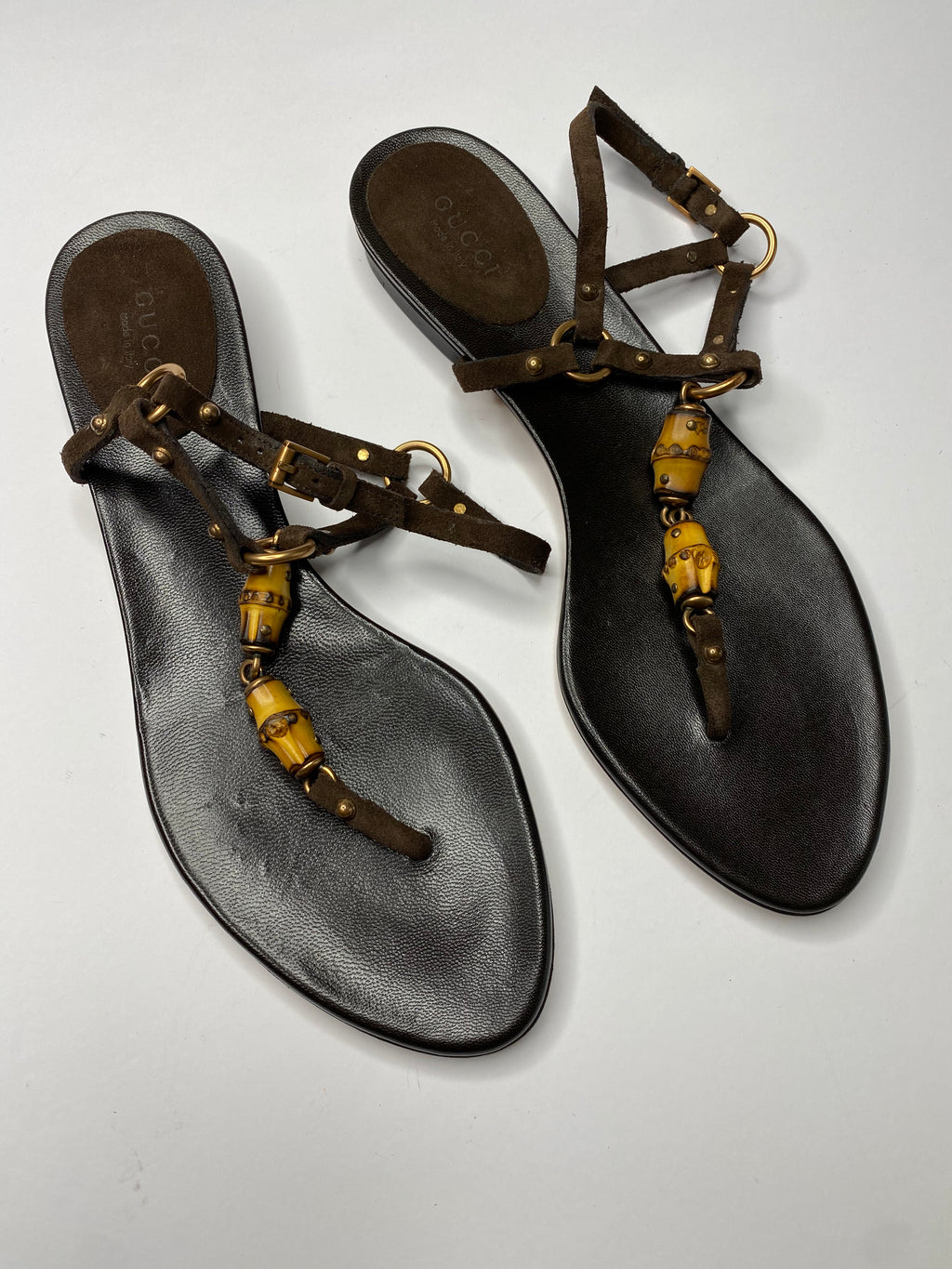 Gucci 2000s bamboo sandals