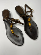 Gucci 2000s bamboo sandals