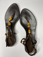Gucci 2000s bamboo sandals