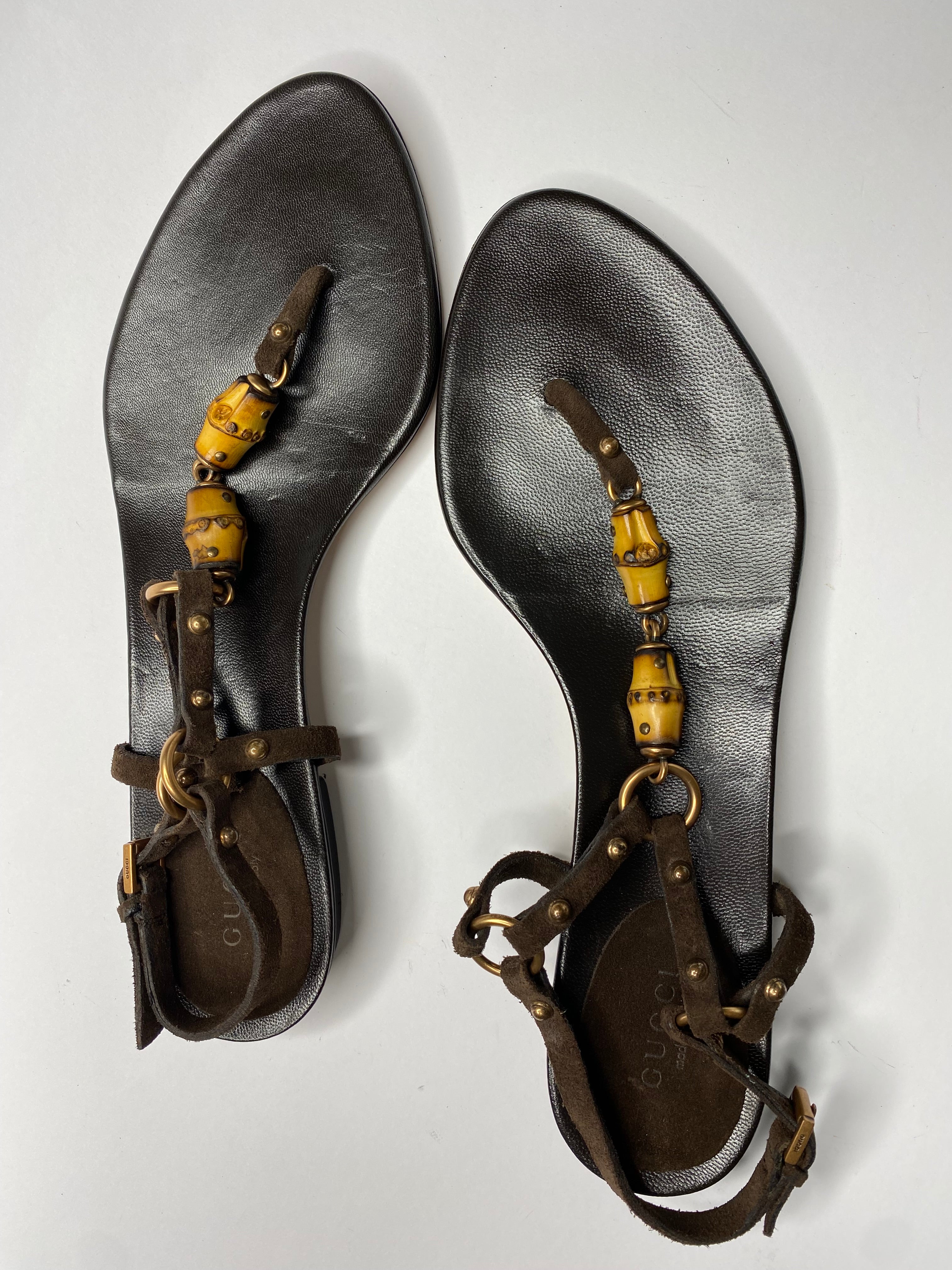 Gucci 2000s bamboo sandals