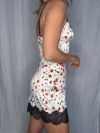 Mini slip dress D&g floral print vintage early 2000s