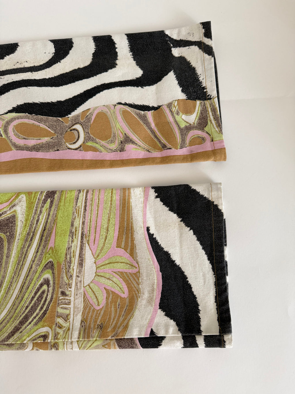 Roberto Cavalli SS 2004 zebra floral multicolored jeans
