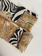 Roberto Cavalli SS 2004 zebra floral multicolored jeans