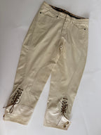 Roberto Cavalli SS 2004 Runway capri beige pants