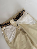 Roberto Cavalli SS 2004 Runway capri beige pants