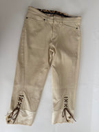 Roberto Cavalli SS 2004 Runway capri beige pants