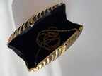 Gold clutch metal Vogini Venice