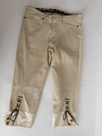 Roberto Cavalli SS 2004 Runway capri beige pants