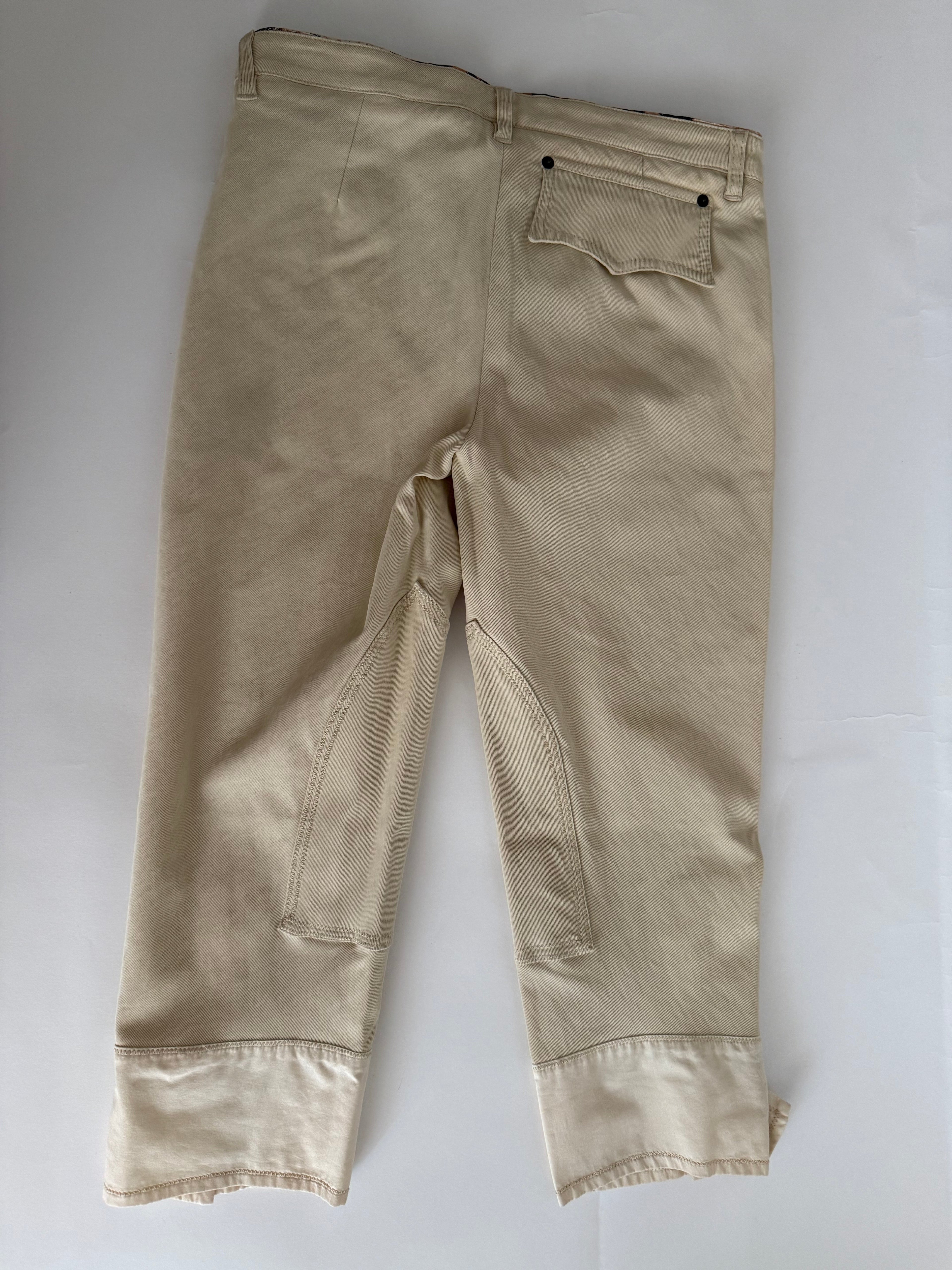 Roberto Cavalli SS 2004 Runway capri beige pants