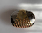 80s gold silver clutch