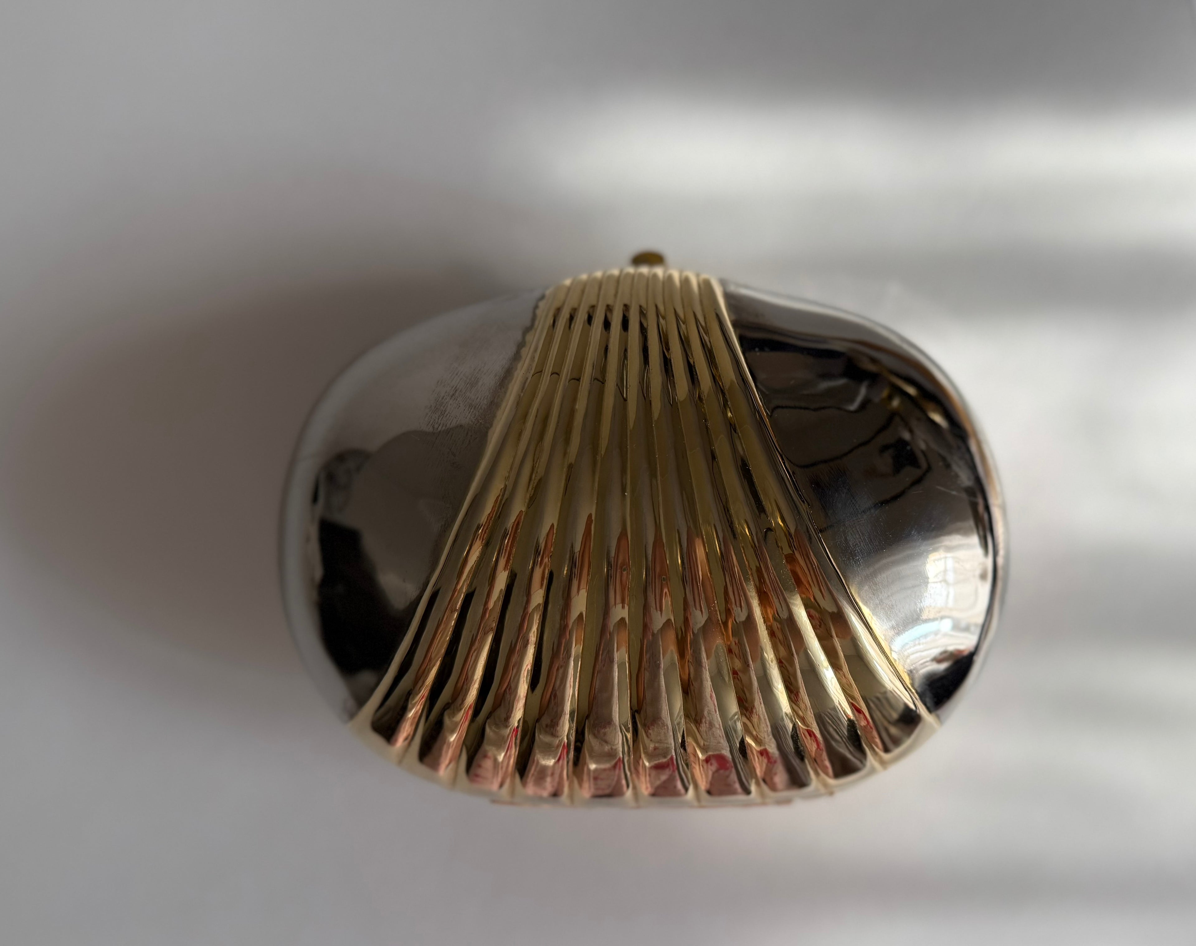 80s gold silver clutch