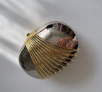 80s gold silver clutch