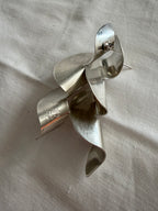Silver 925 earrings 80s rare and unique
