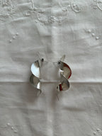 Silver 925 earrings 80s rare and unique