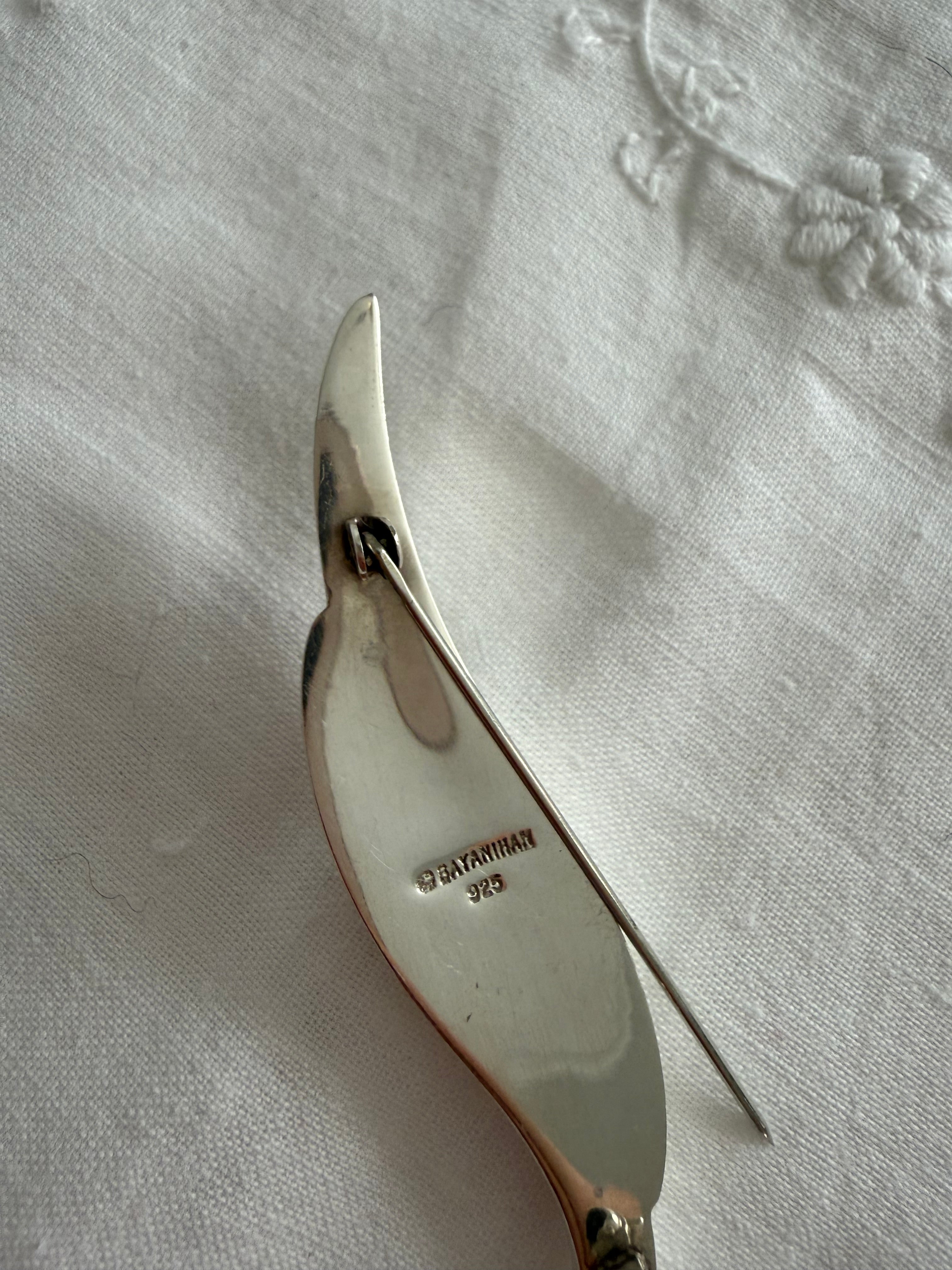 Bayanihan vintage silver 925 brooch 70s