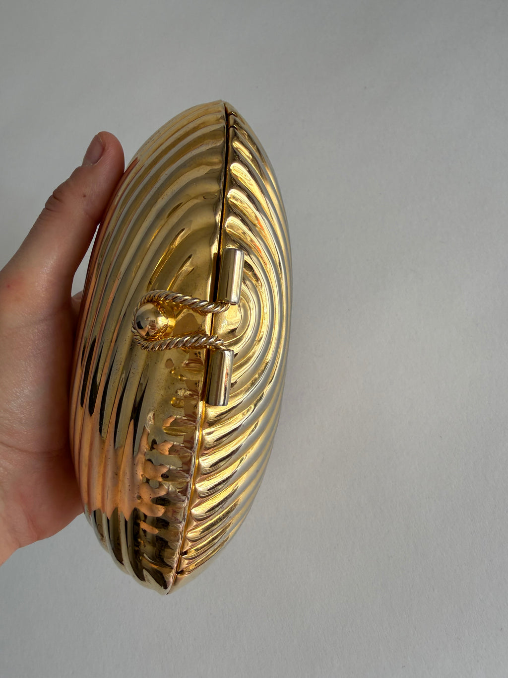 Gold clutch 80s tassels
