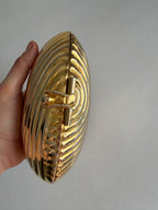 Gold clutch 80s tassels