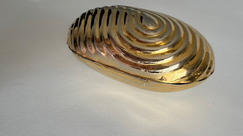 Gold clutch 80s tassels