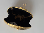 Gold clutch 80s tassels