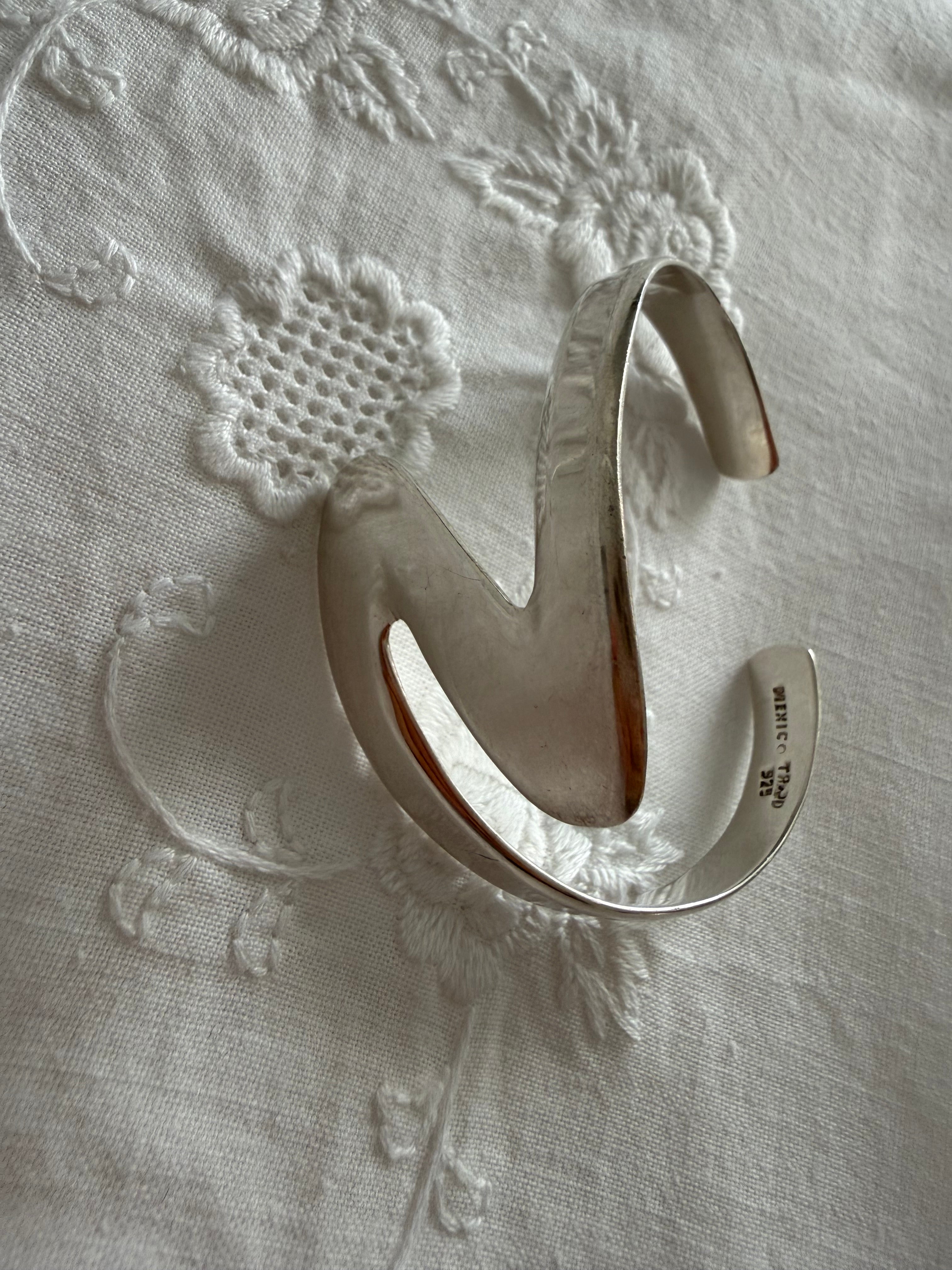 Vintage adjustable rigid bracelet 925 Mexico