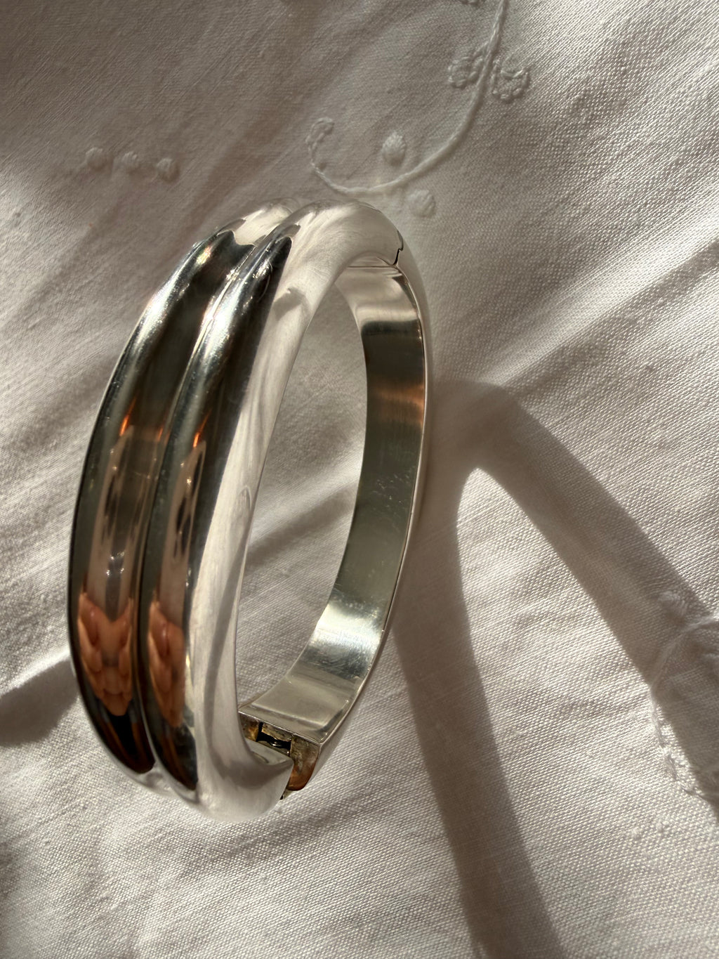Bayanihan vintage 925 silver rigid bracelet 70s