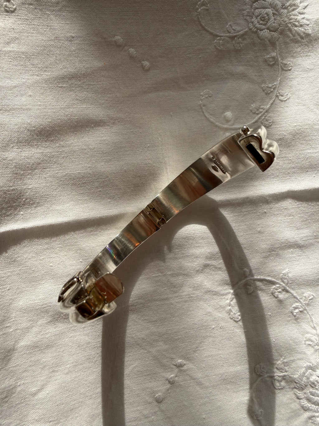 Bayanihan vintage 925 silver rigid bracelet 70s