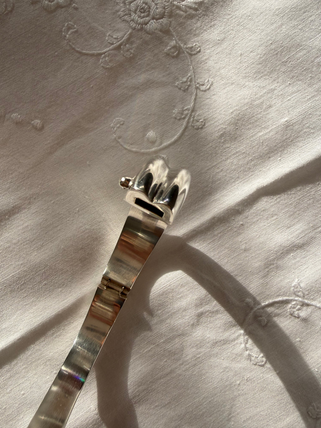 Bayanihan vintage 925 silver rigid bracelet 70s