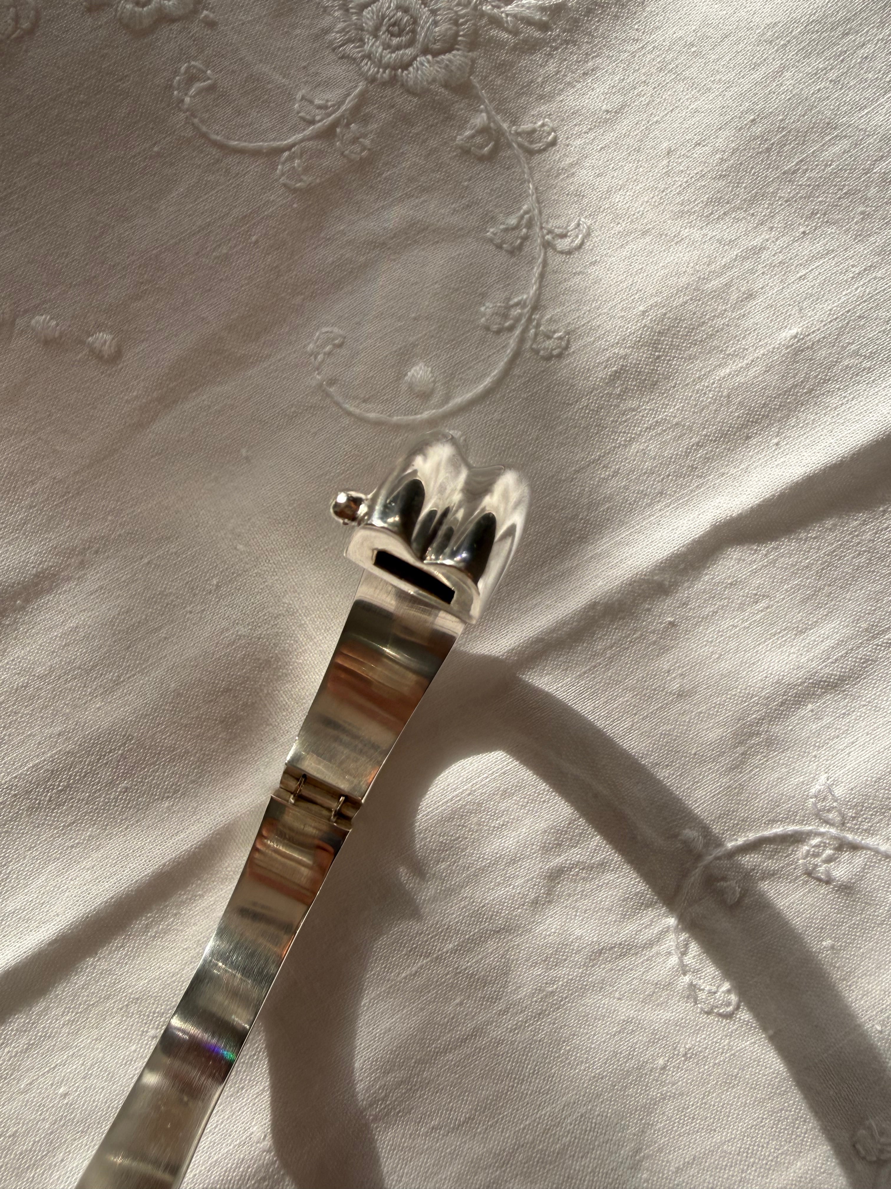 Bayanihan vintage 925 silver rigid bracelet 70s