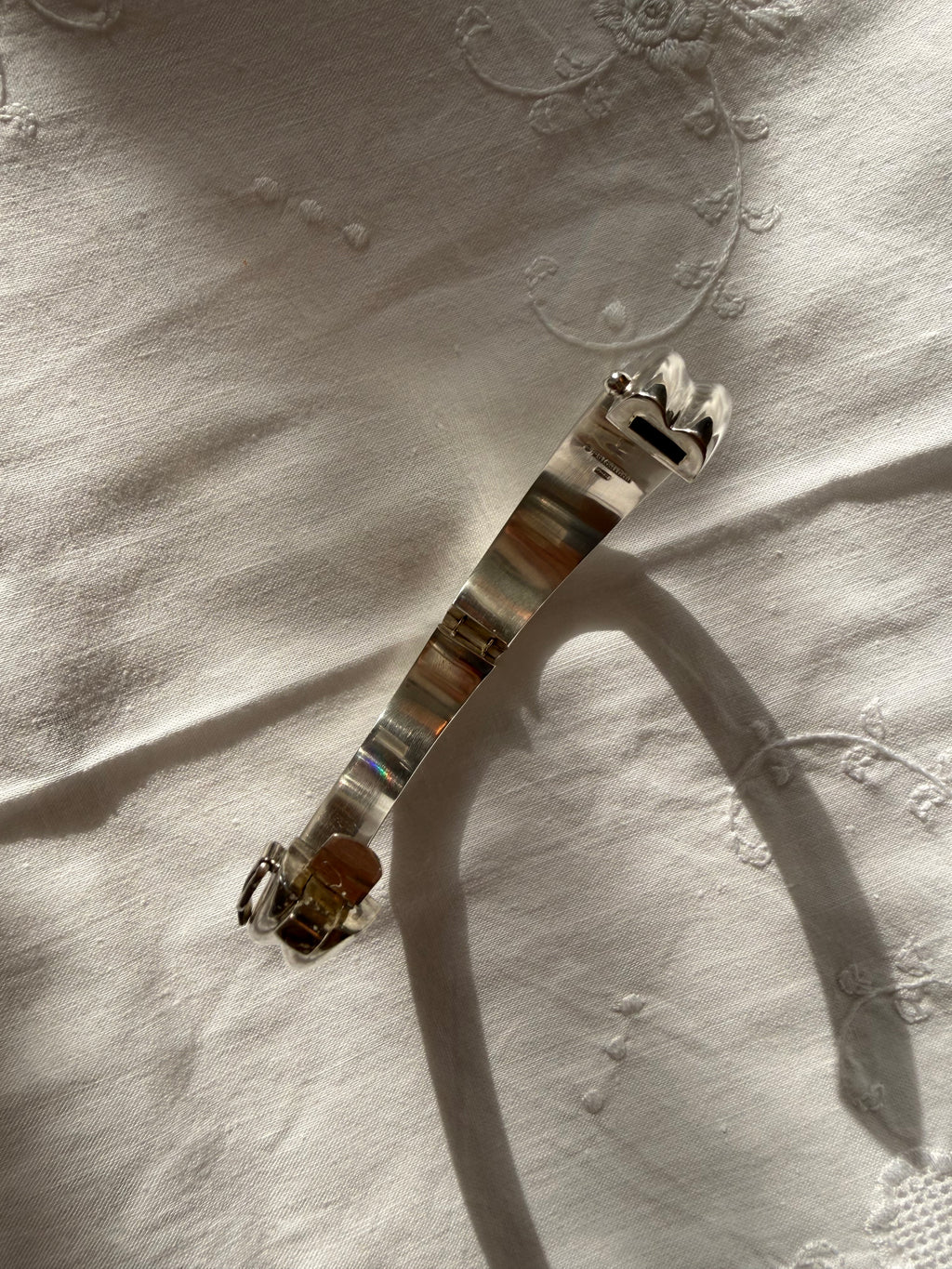 Bayanihan vintage 925 silver rigid bracelet 70s