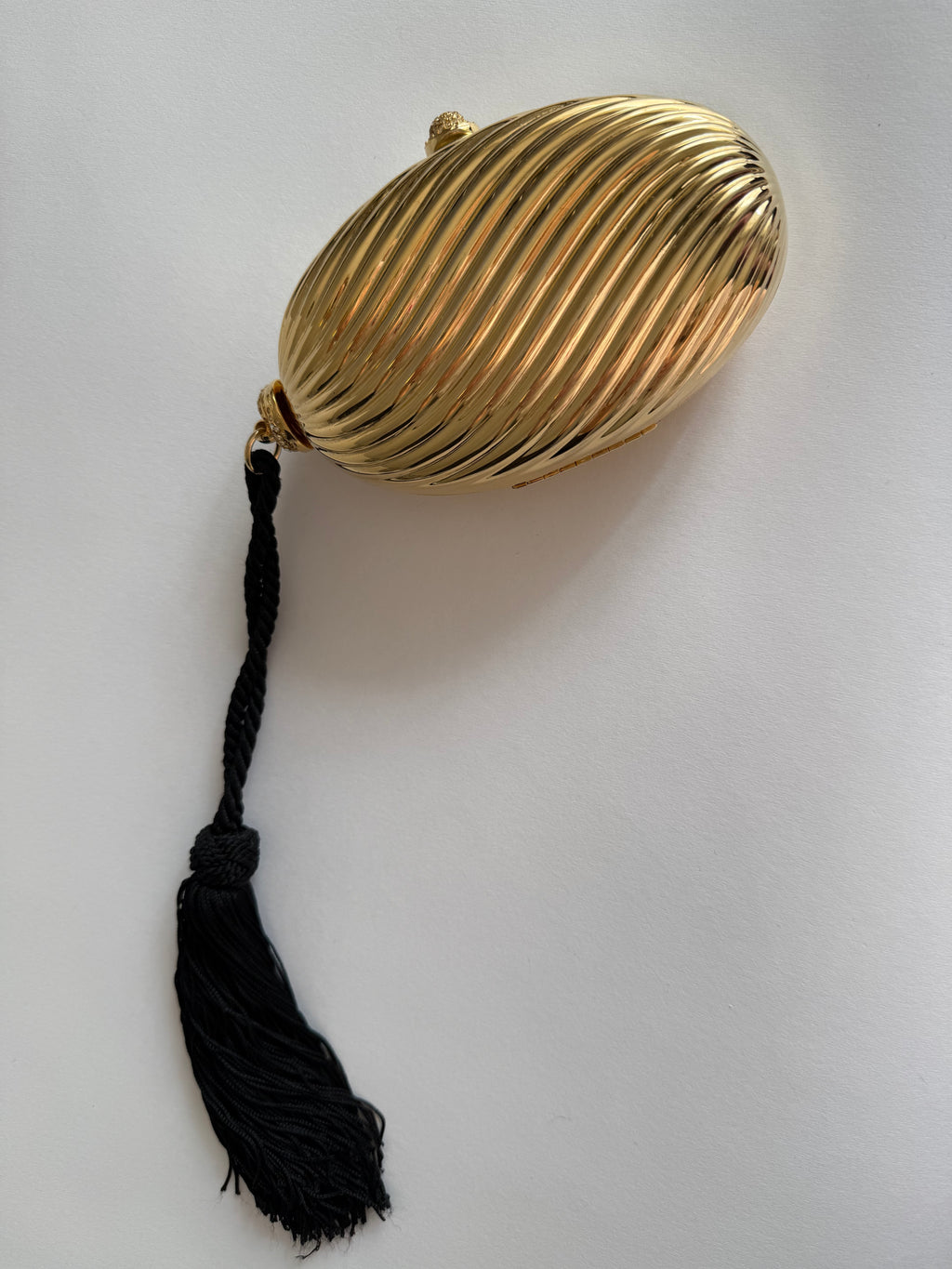 Gold clutch egg 70/80s tassel