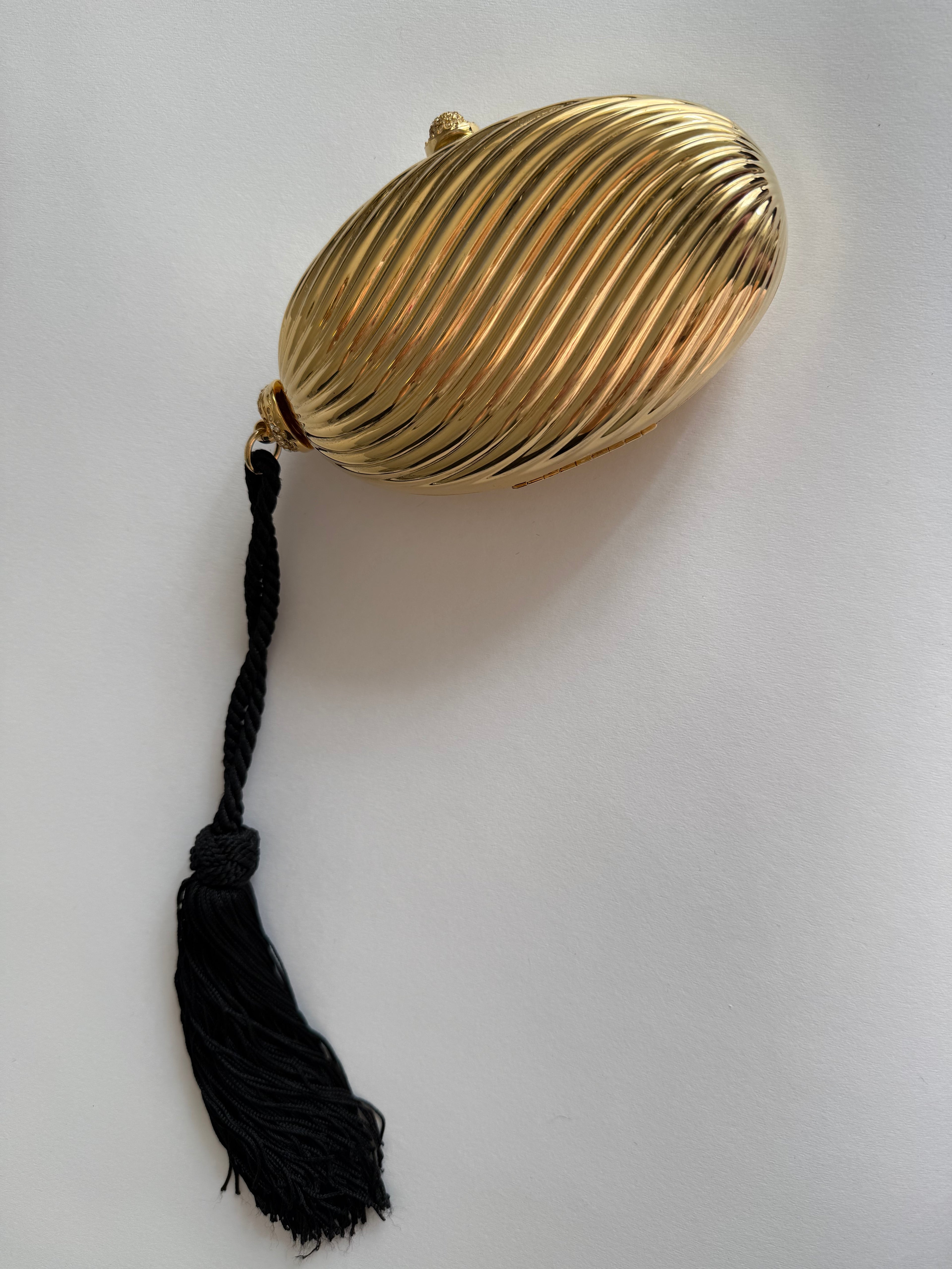 Gold clutch egg 70/80s tassel