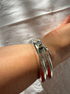 Bayanihan vintage 925 silver rigid bracelet 70s