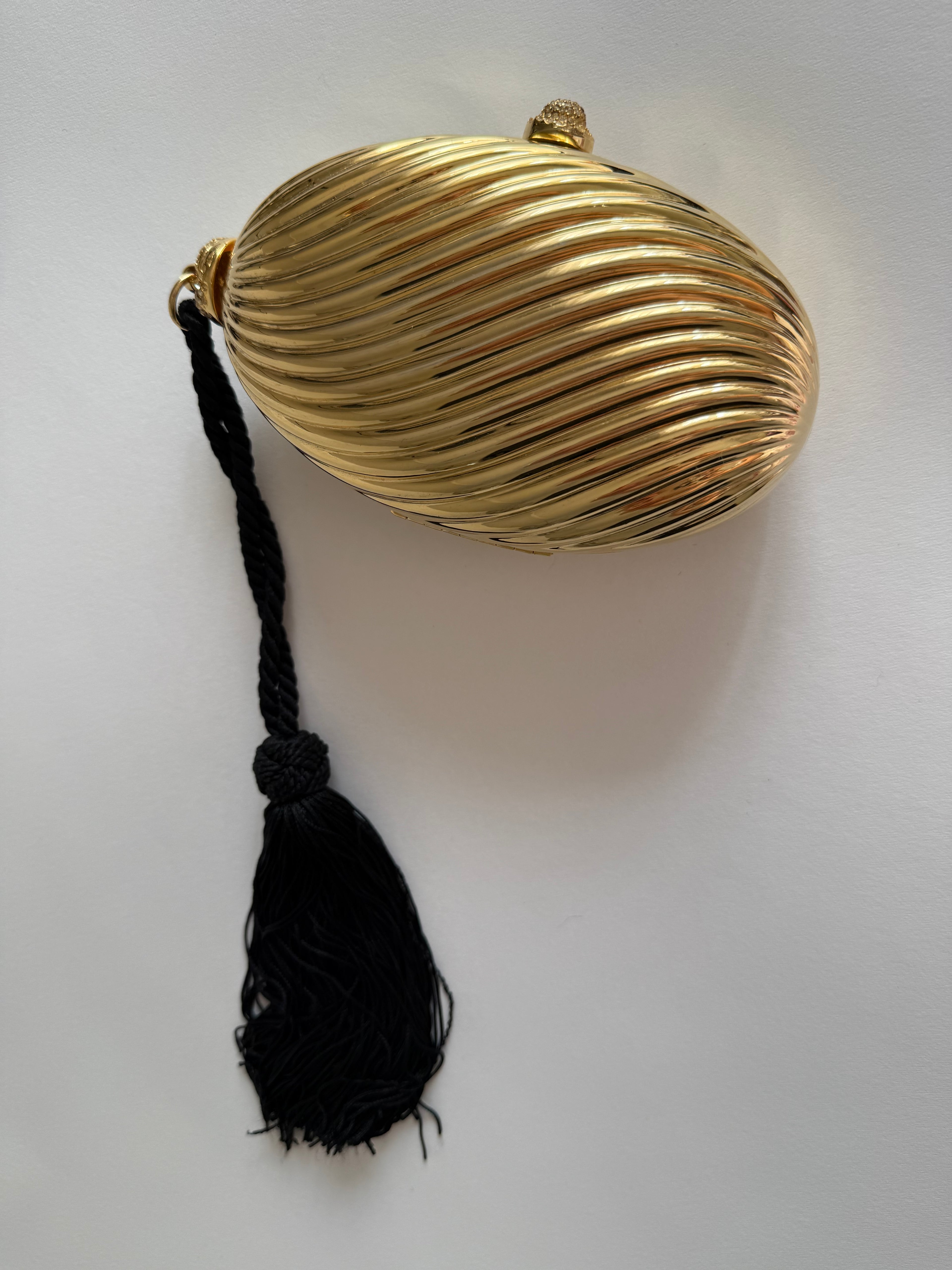 Gold clutch egg 70/80s tassel