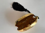 Gold clutch egg 70/80s tassel