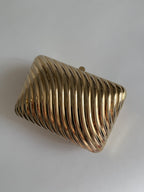 Gold clutch vintage 80s