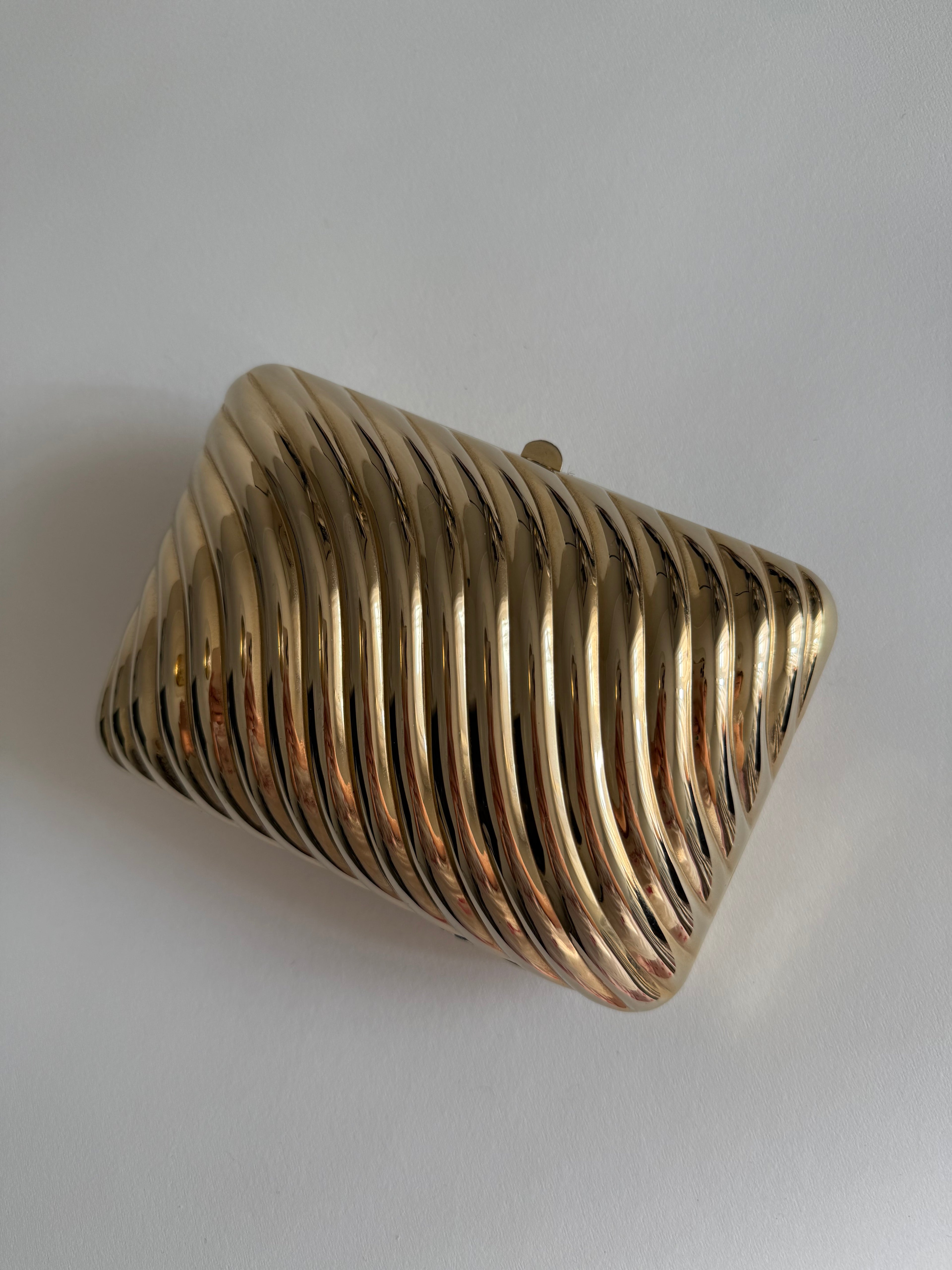 Gold clutch vintage 80s