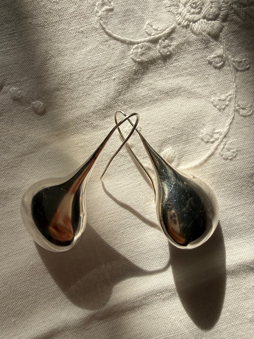Bayanihan silver sterling 925 drop earrings large 70/80s