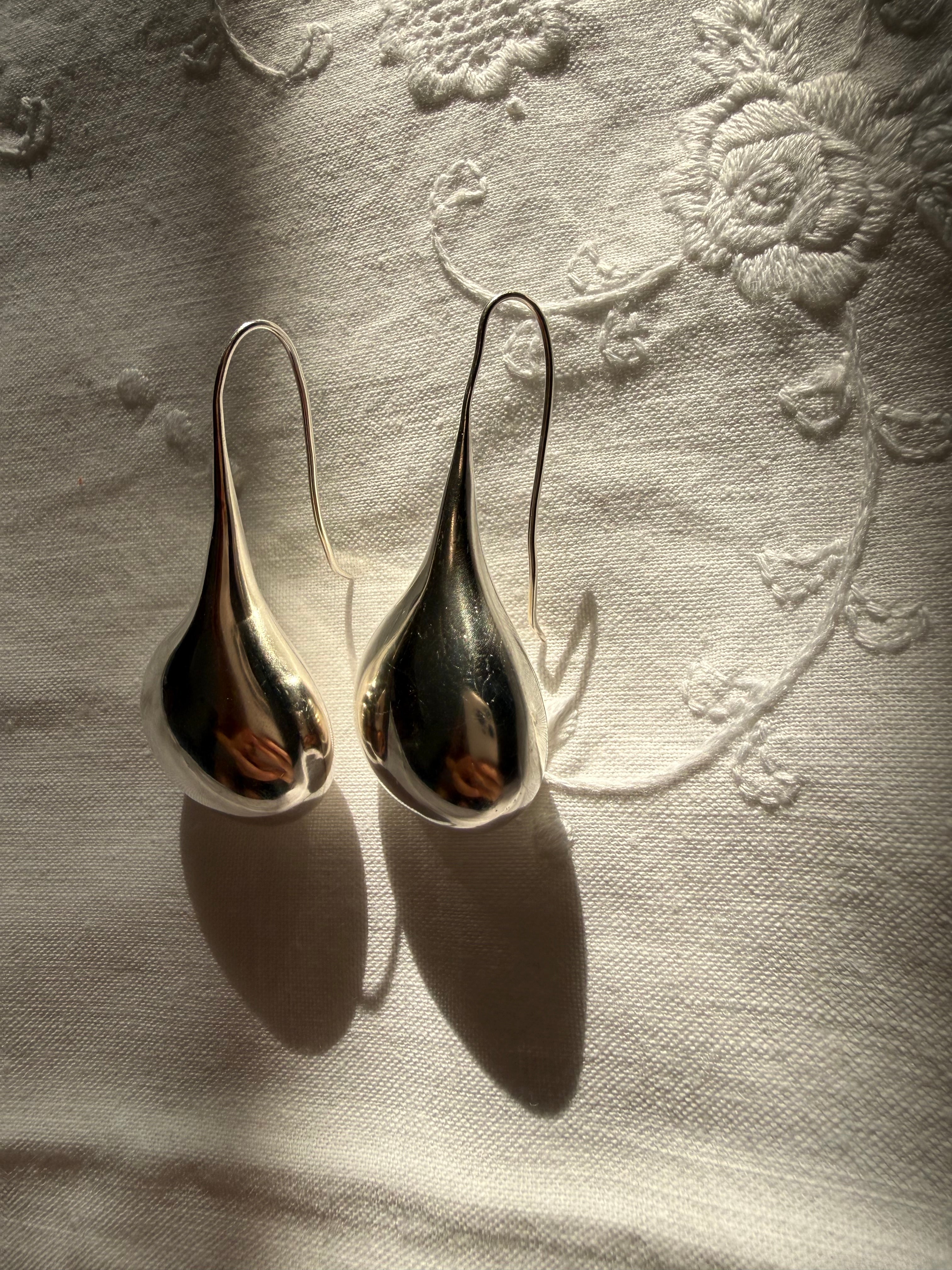 Bayanihan silver sterling 925 drop earrings large 70/80s