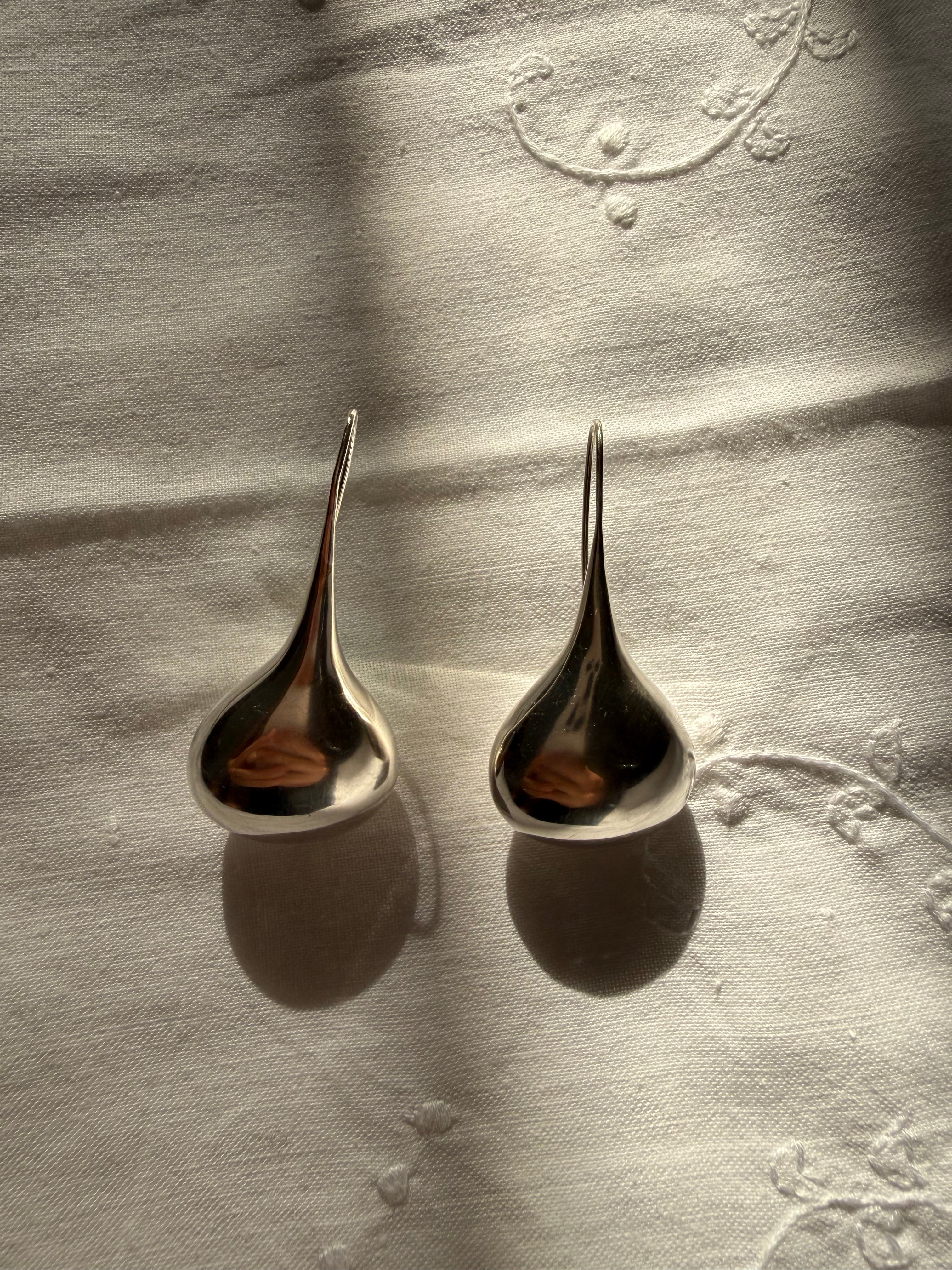 Bayanihan silver sterling 925 drop earrings large 70/80s