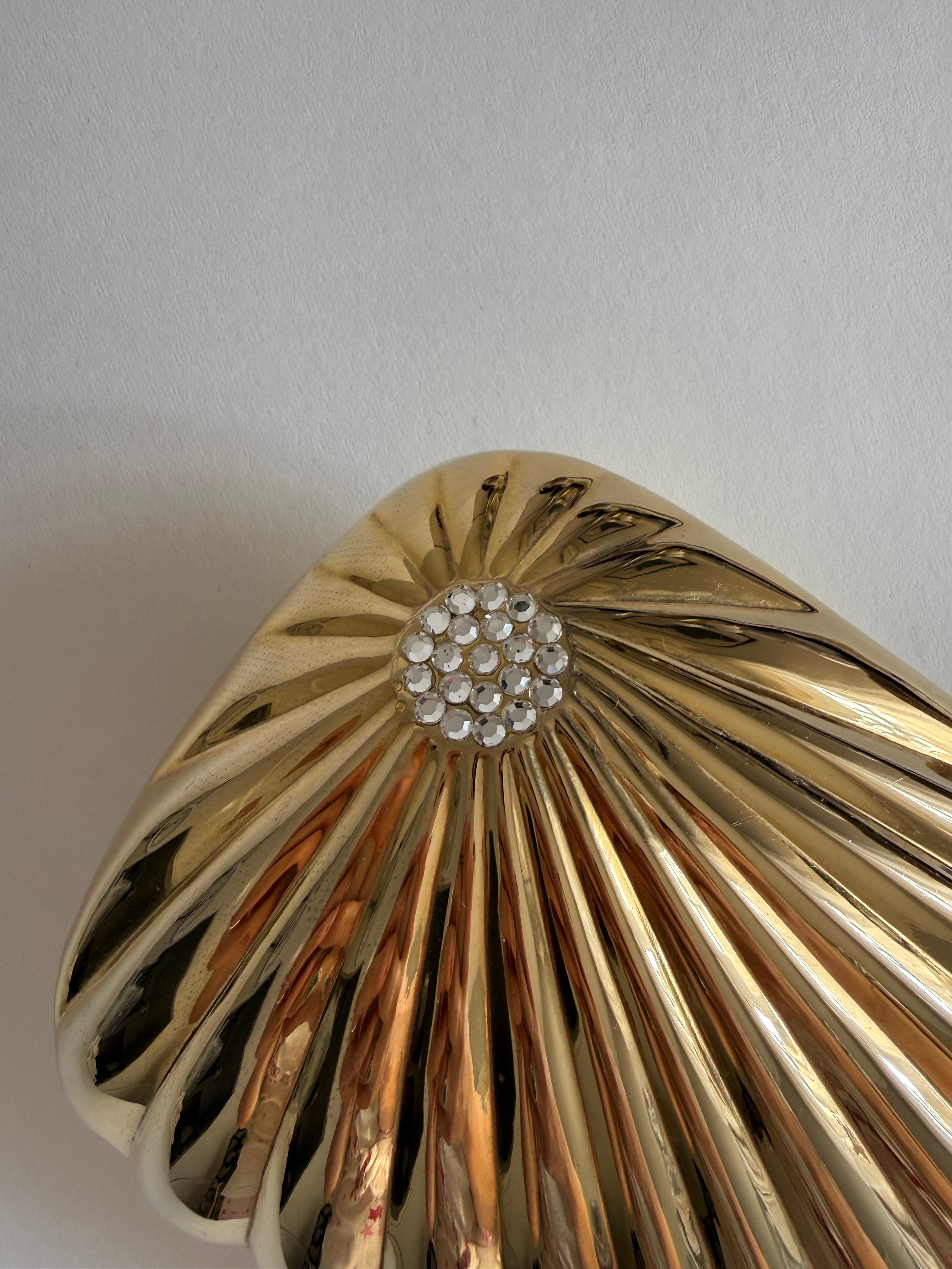 Clutch gold vintage strass