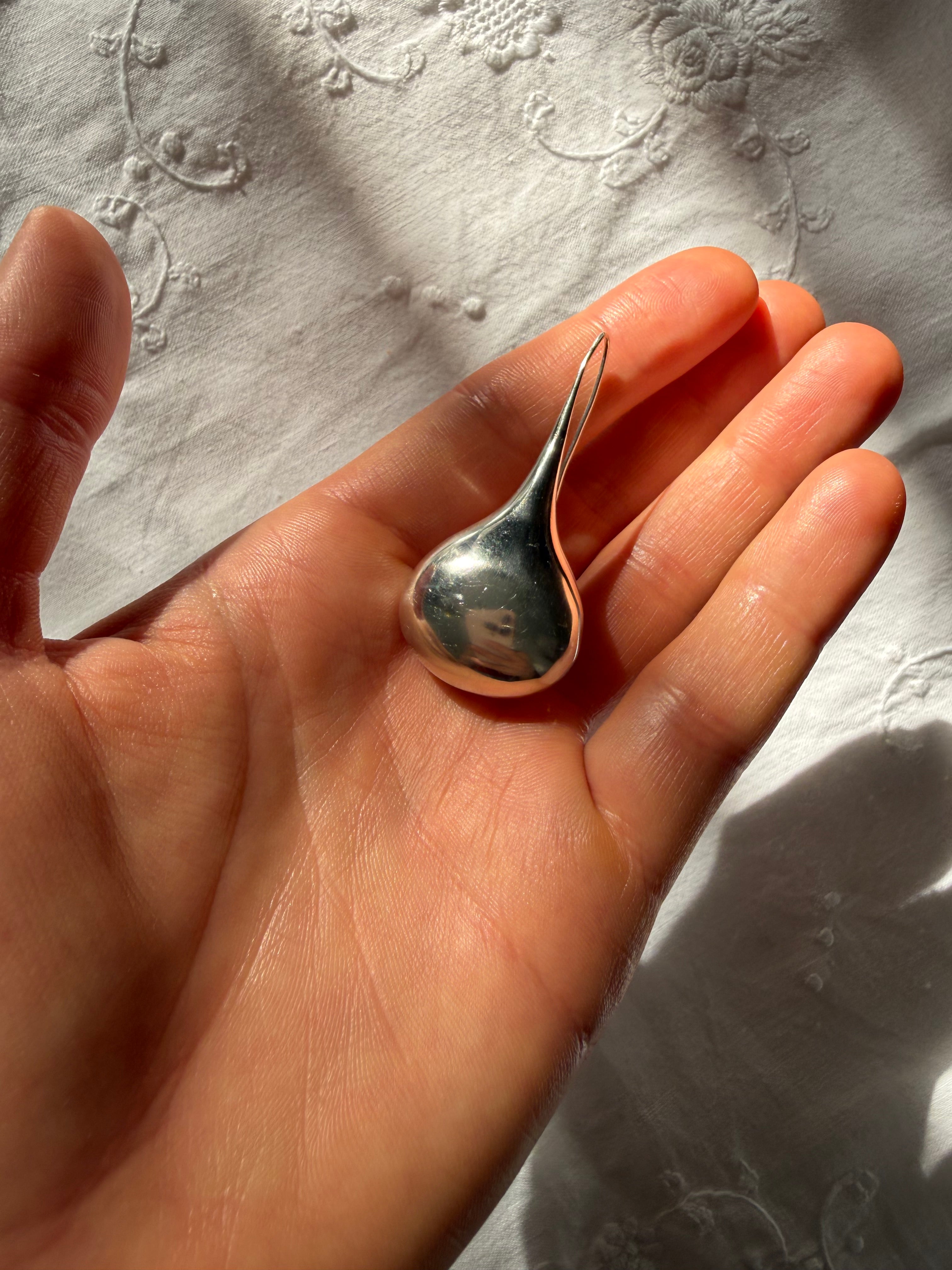 Bayanihan silver sterling 925 drop earrings large 70/80s