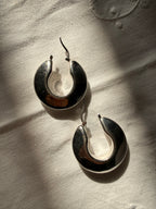 Vintage 925 light silver earrings