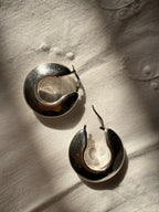 Vintage 925 light silver earrings