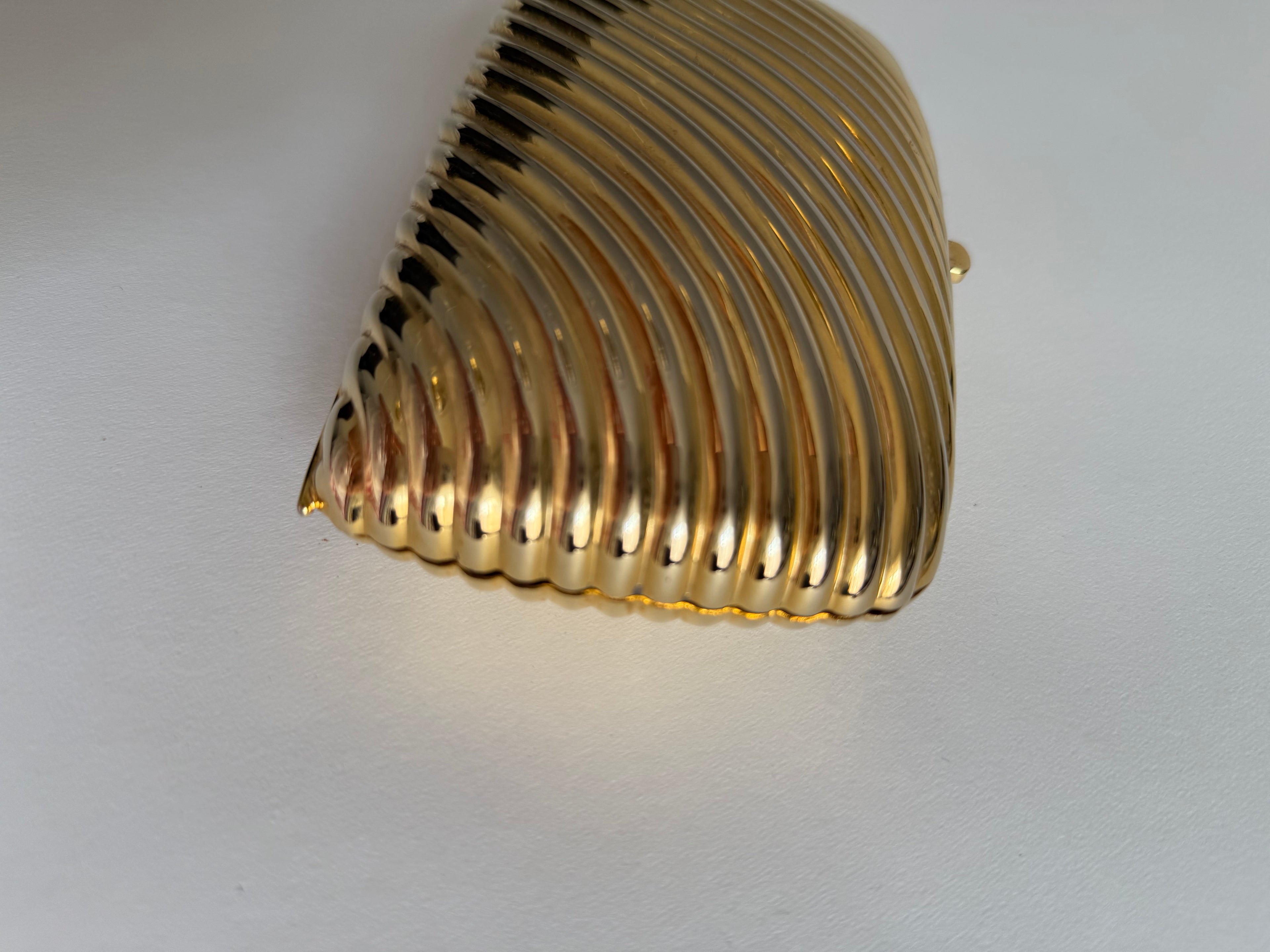 Italian gold metal clutch
