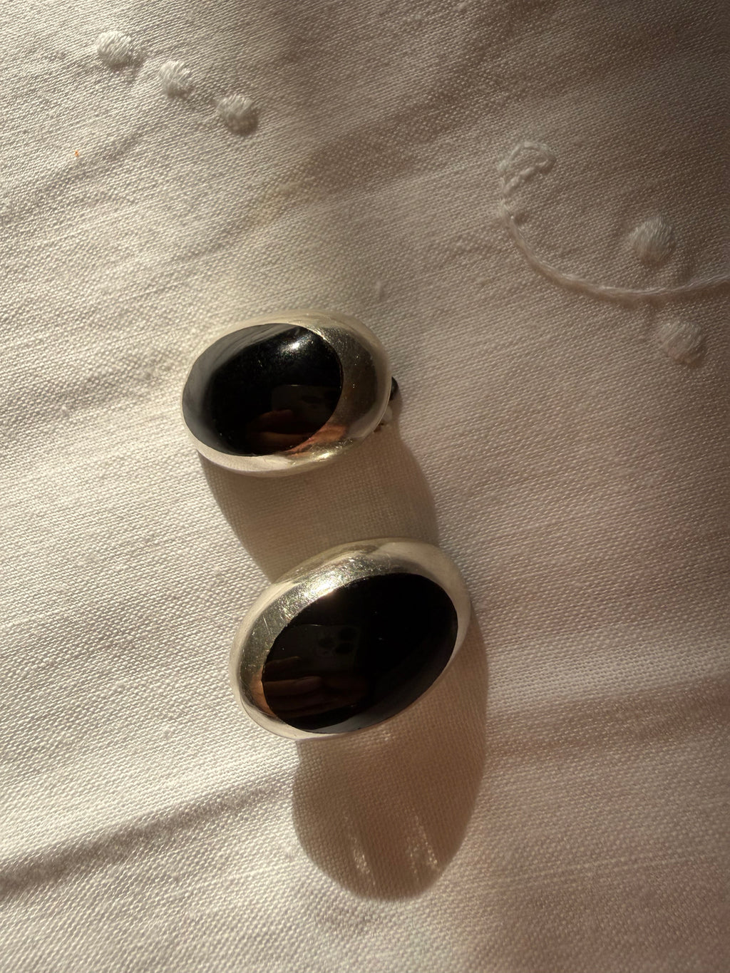 Vintage silver clip earrings 925 sterling Mexico