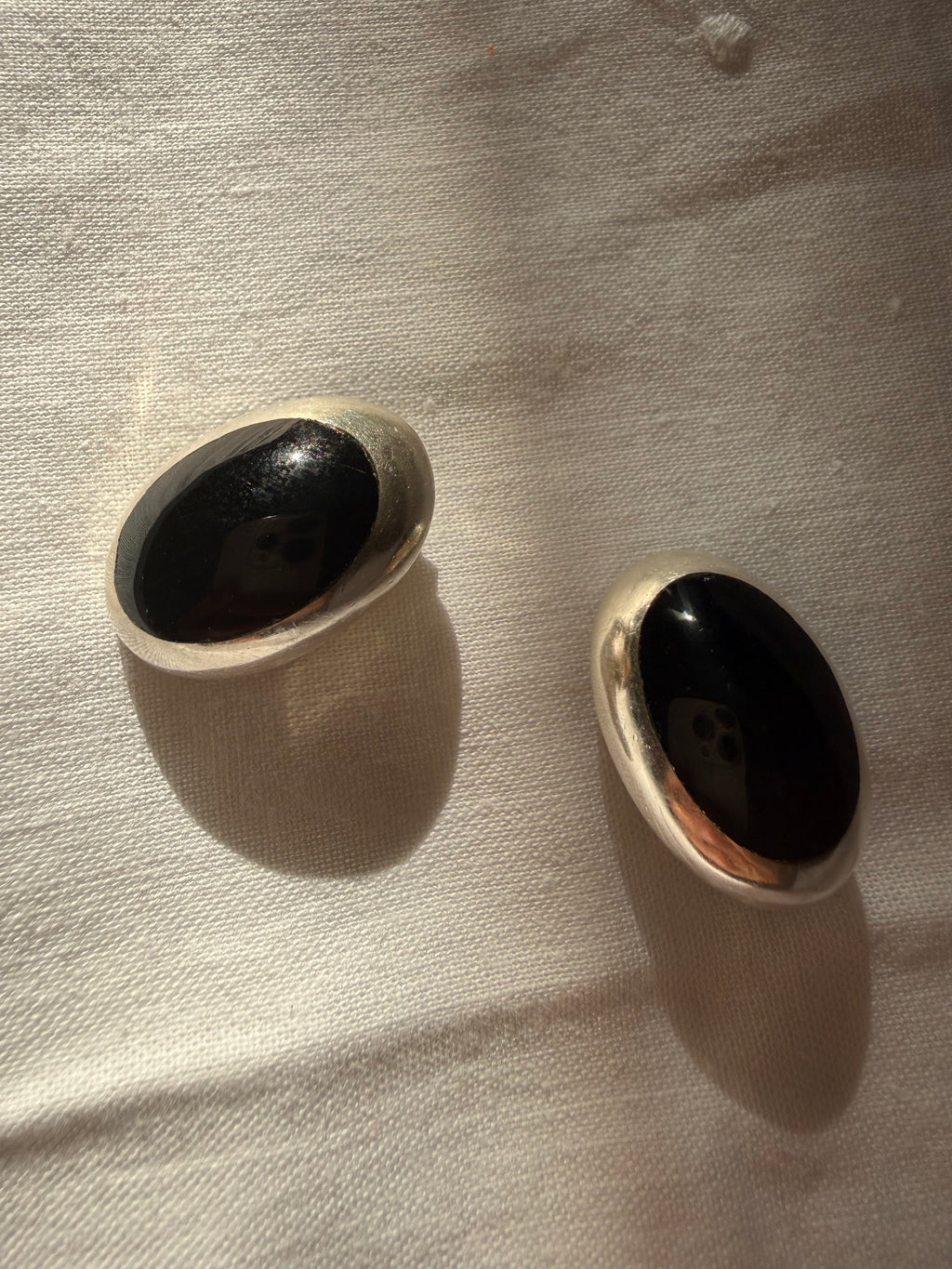 Vintage silver clip earrings 925 sterling Mexico