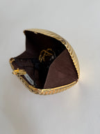 Italian gold metal clutch
