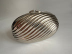 Silver clutch egg 80s