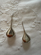 silver 925 drop earrings 90s rare